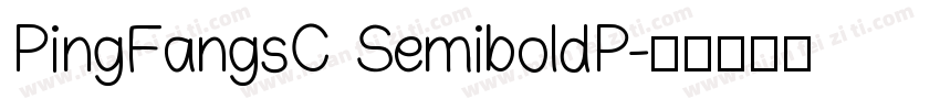 PingFangsC SemiboldP字体转换
